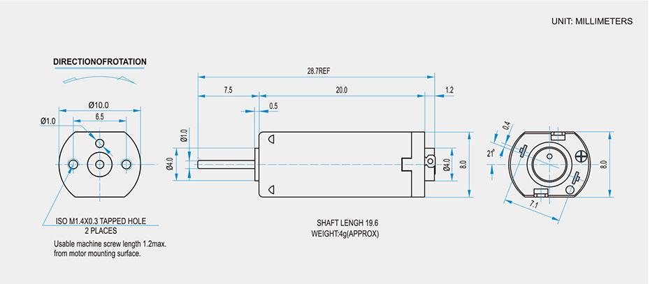 SCFF-M30貴金屬電刷馬達(dá)介紹